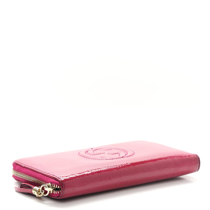 Gucci Patent Soho Zip Around Wallet Bright Bougainvillea 4 of 10