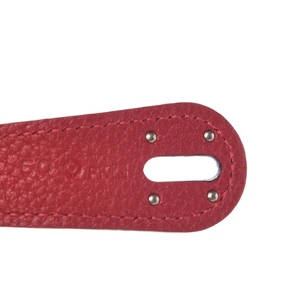 Hermes Taurillon Clemence Lindy 34 Rouge Casaque 7 of 10