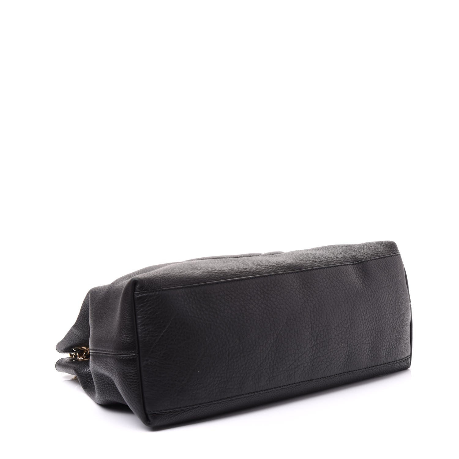 Gucci Pebbled Calfskin Medium Soho Chain Shoulder Bag Black 3 of 11
