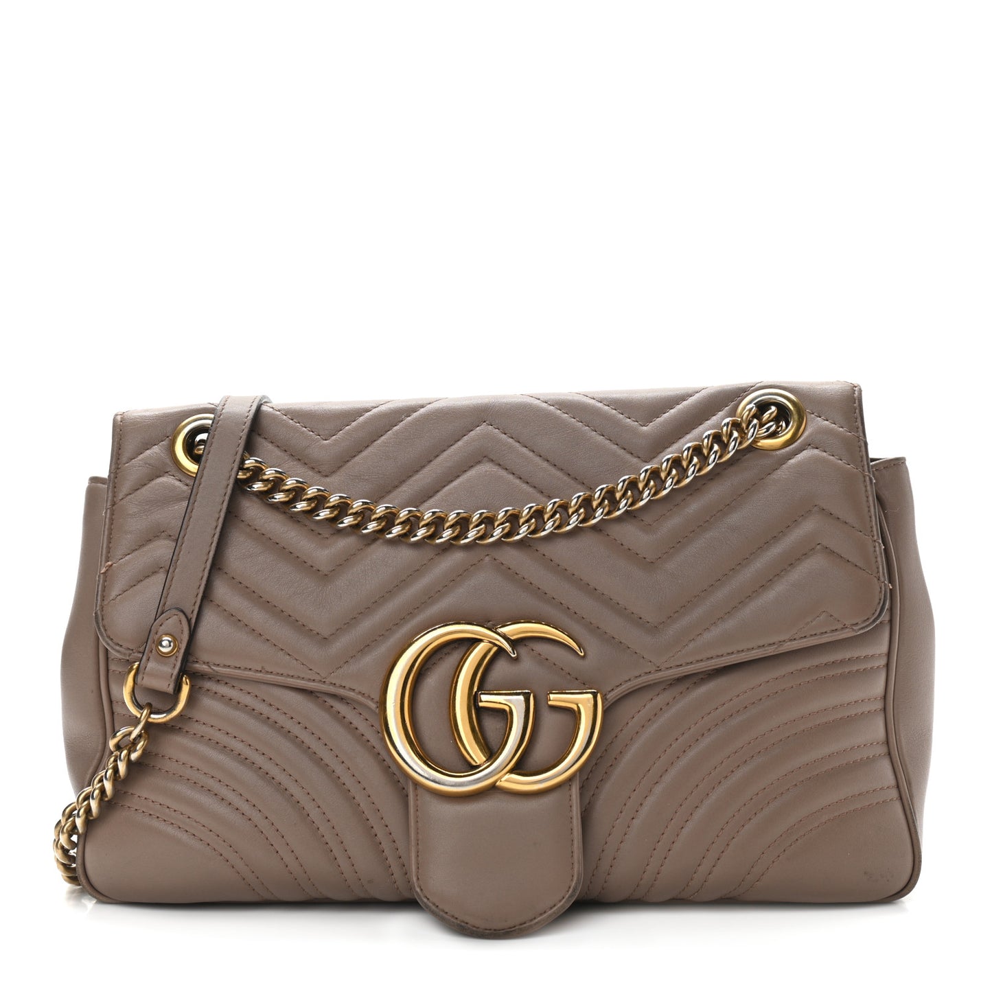 Calfskin Matelasse Medium GG Marmont Shoulder Bag Porcelain Rose