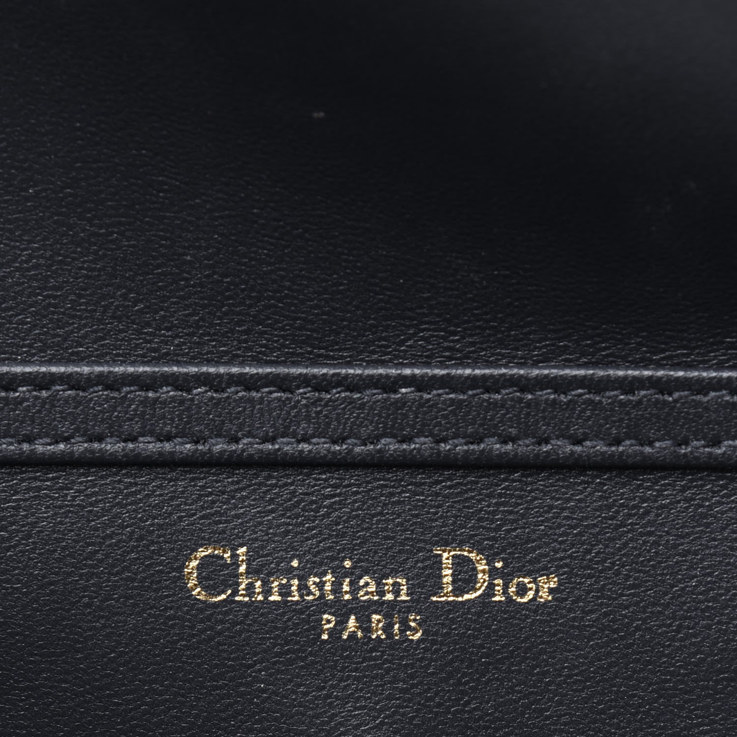 Christian Dior Metallic Patent Micro-Cannage Diorama Wallet on Chain Pouch Gold 5 of 20