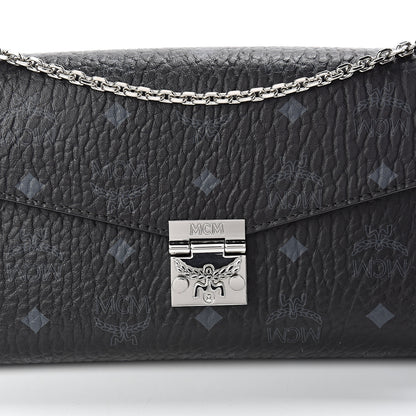 MCM Visetos Millie Wallet On Chain Black 7 of 9