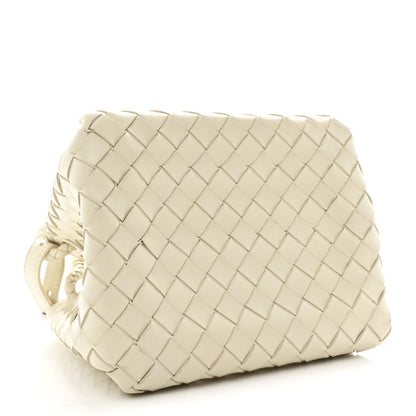 Bottega Veneta Nappa Intrecciato Small Parachute Shoulder Bag Sea Salt 4 of 9