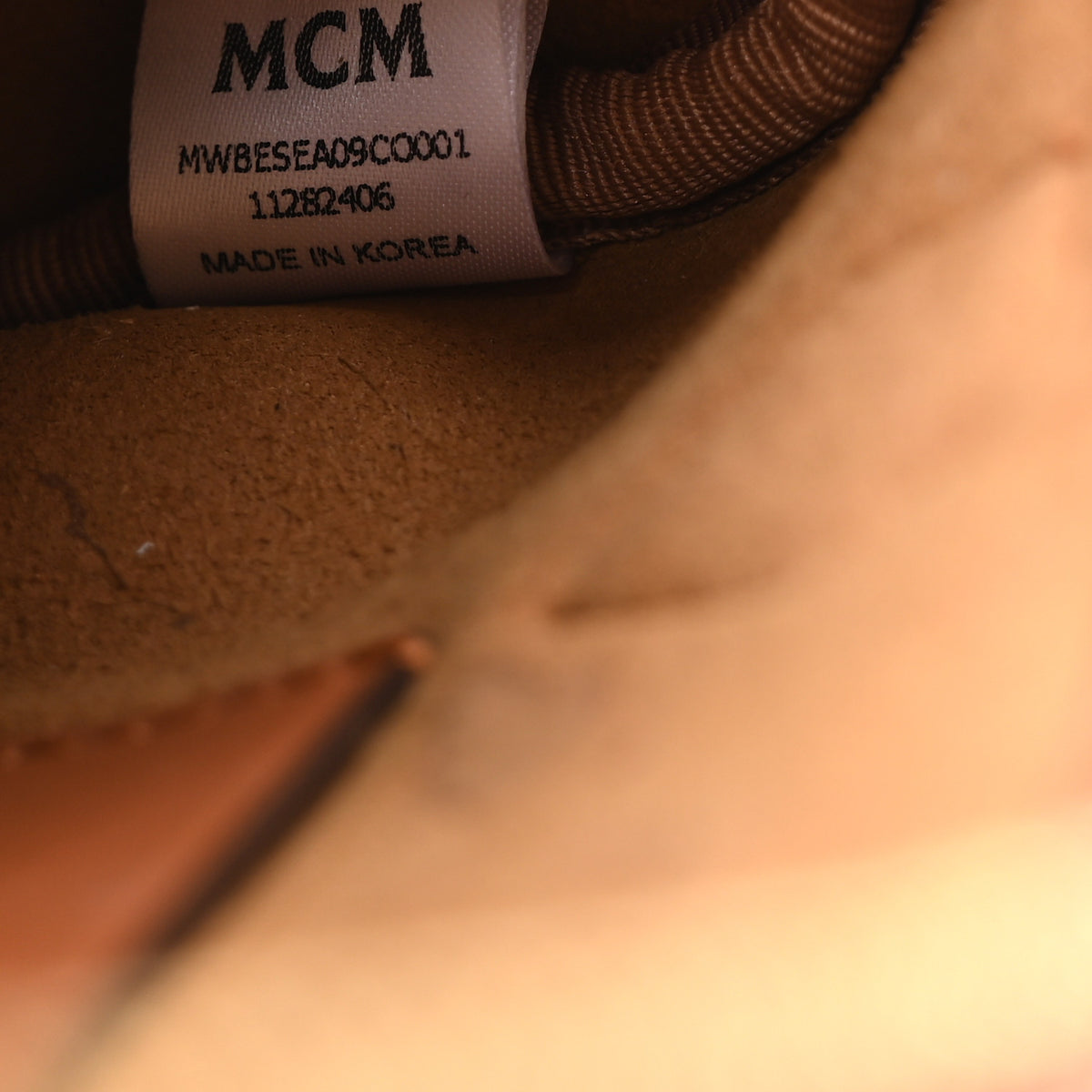 MCM Lauretos Nappa Mini Ella Boston Bag Cognac 7 of 10