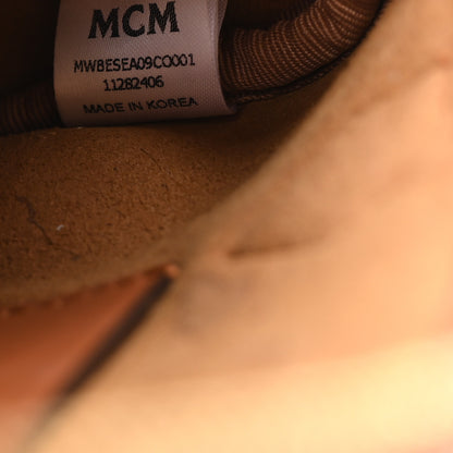 MCM Lauretos Nappa Mini Ella Boston Bag Cognac 7 of 10