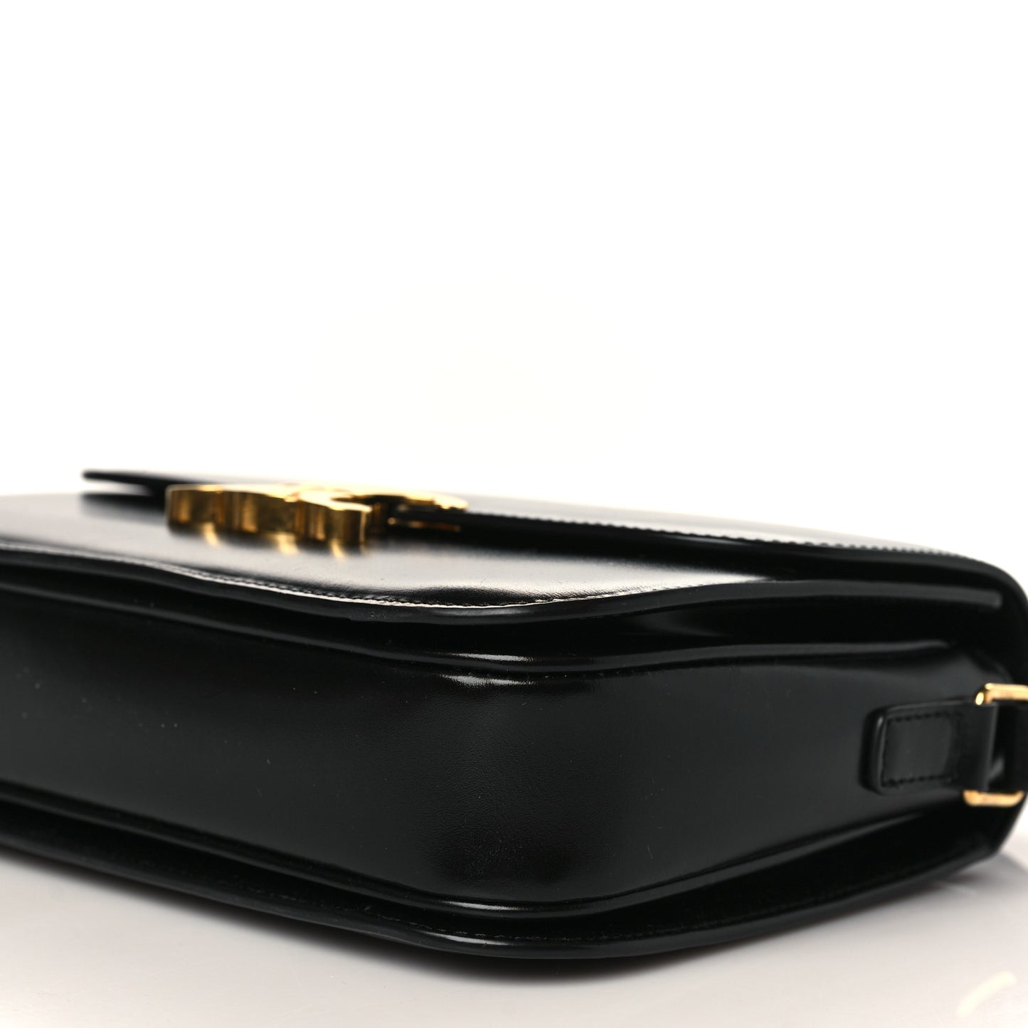 Shiny Calfskin Medium Triomphe Black