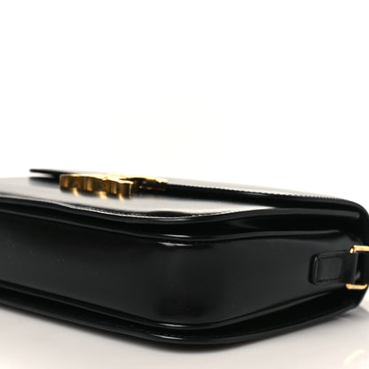 Celine Shiny Calfskin Medium Triomphe Black 9 of 9