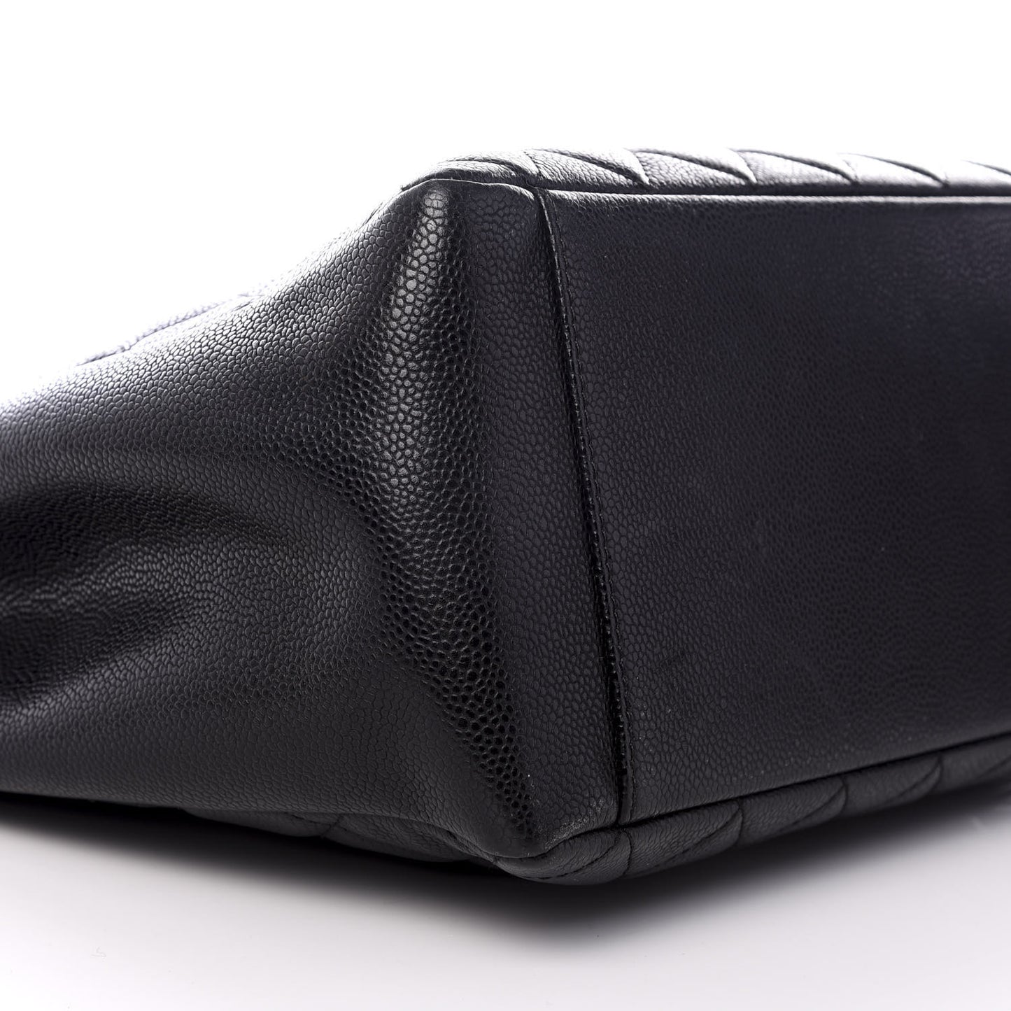 Caviar Quilted Grand Shopping Tote GST Black