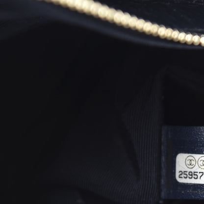 Chanel Shearling Small Gabrielle Hobo Navy 9 of 10