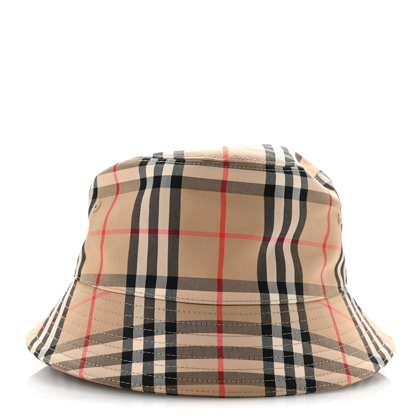 Technical Cotton Vintage Check Bucket Hat L Archive Beige