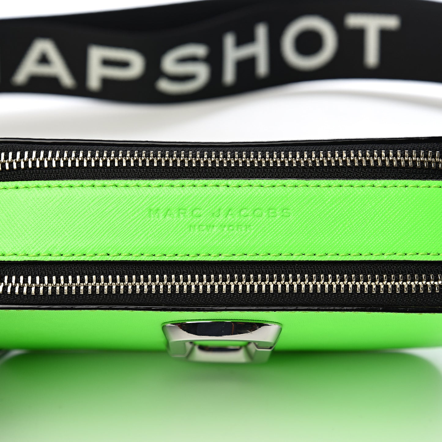 Saffiano Small Snapshot Camera Bag Bright Green