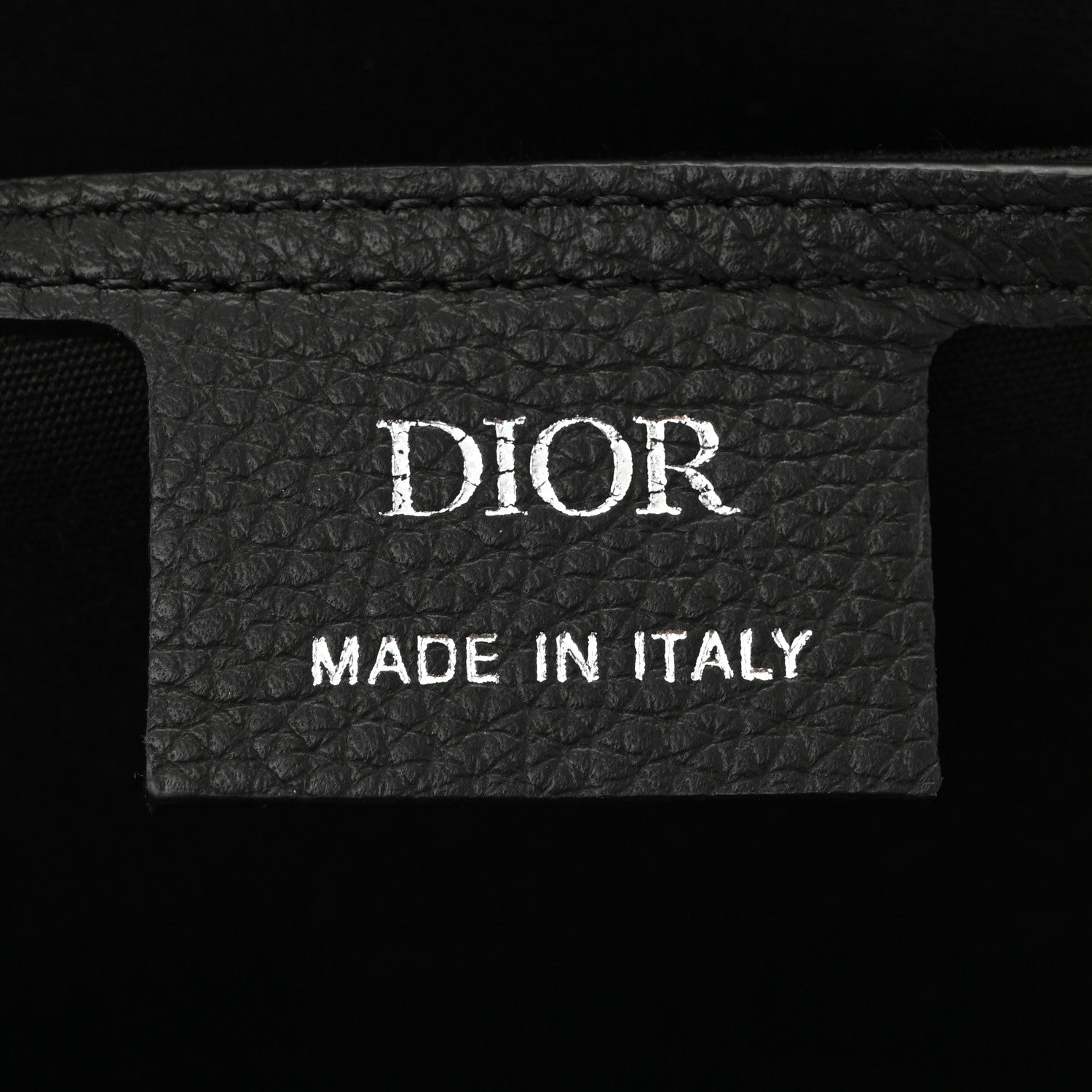 Christian Dior Oblique Jacquard Grained Calfskin Small Saddle Messenger Bag Beige Black 6 of 10
