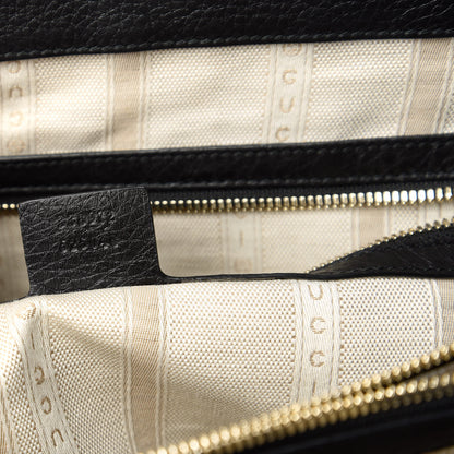 Gucci Calfskin Tote Black 9 of 10