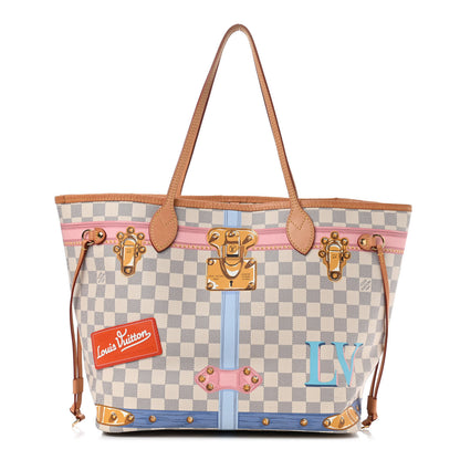 Louis Vuitton Damier Azur Summer Trunks Neo Neverfull MM 1 of 9