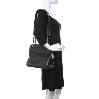Chanel Lambskin CC Shoulder Bag Black 2 of 15