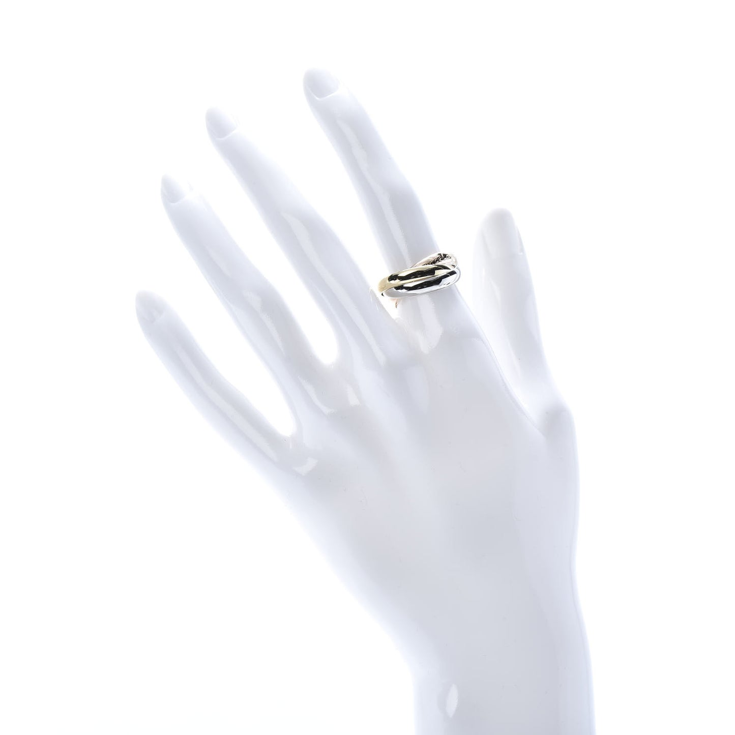 18K Pink Yellow White Gold Classic Les Must De Trinity Ring 53 6.5