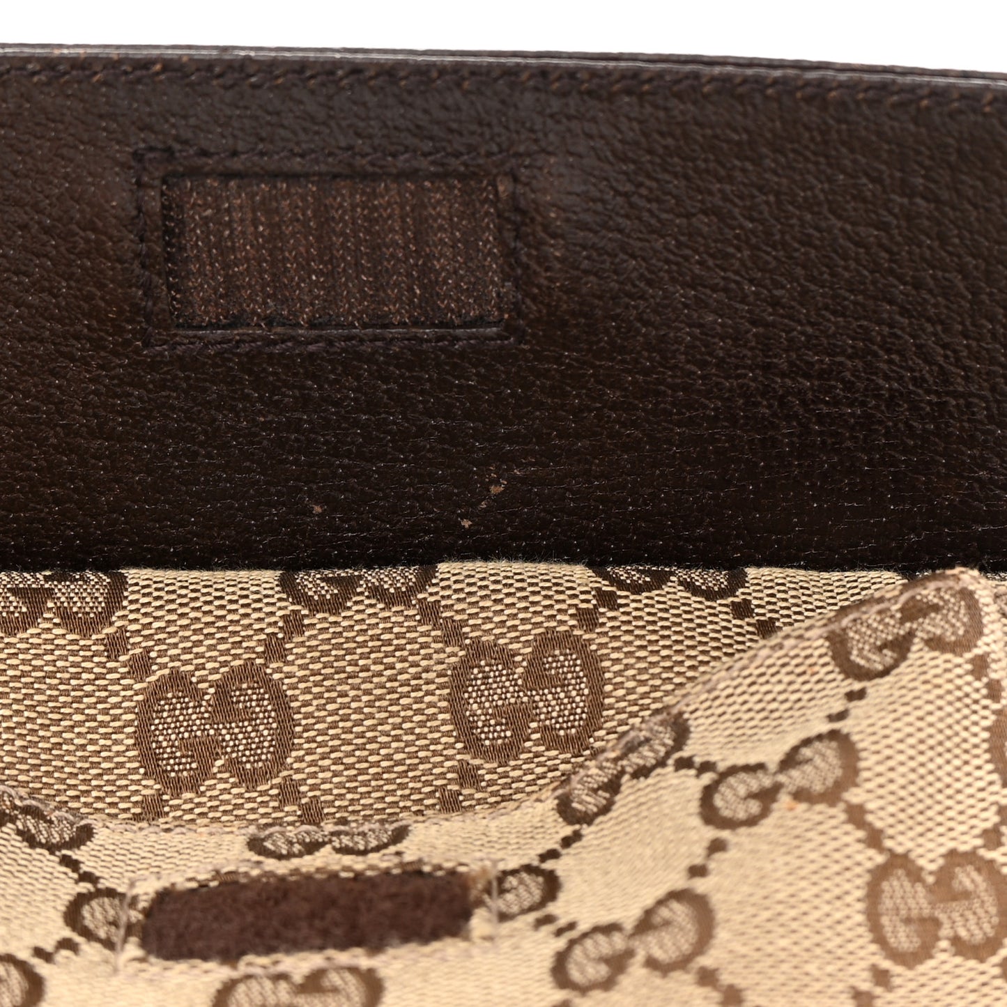 Monogram Web Belt Bag Dark Brown