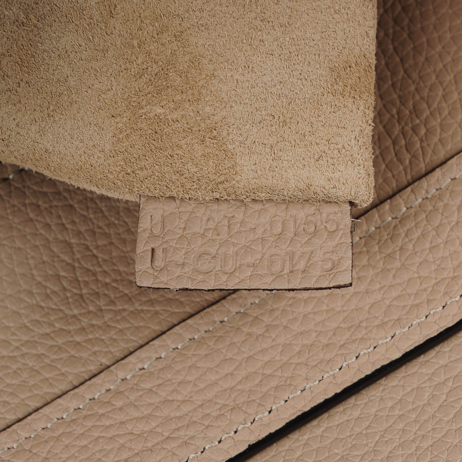 Celine Drummed Calfskin Micro Luggage Dune 7 of 7