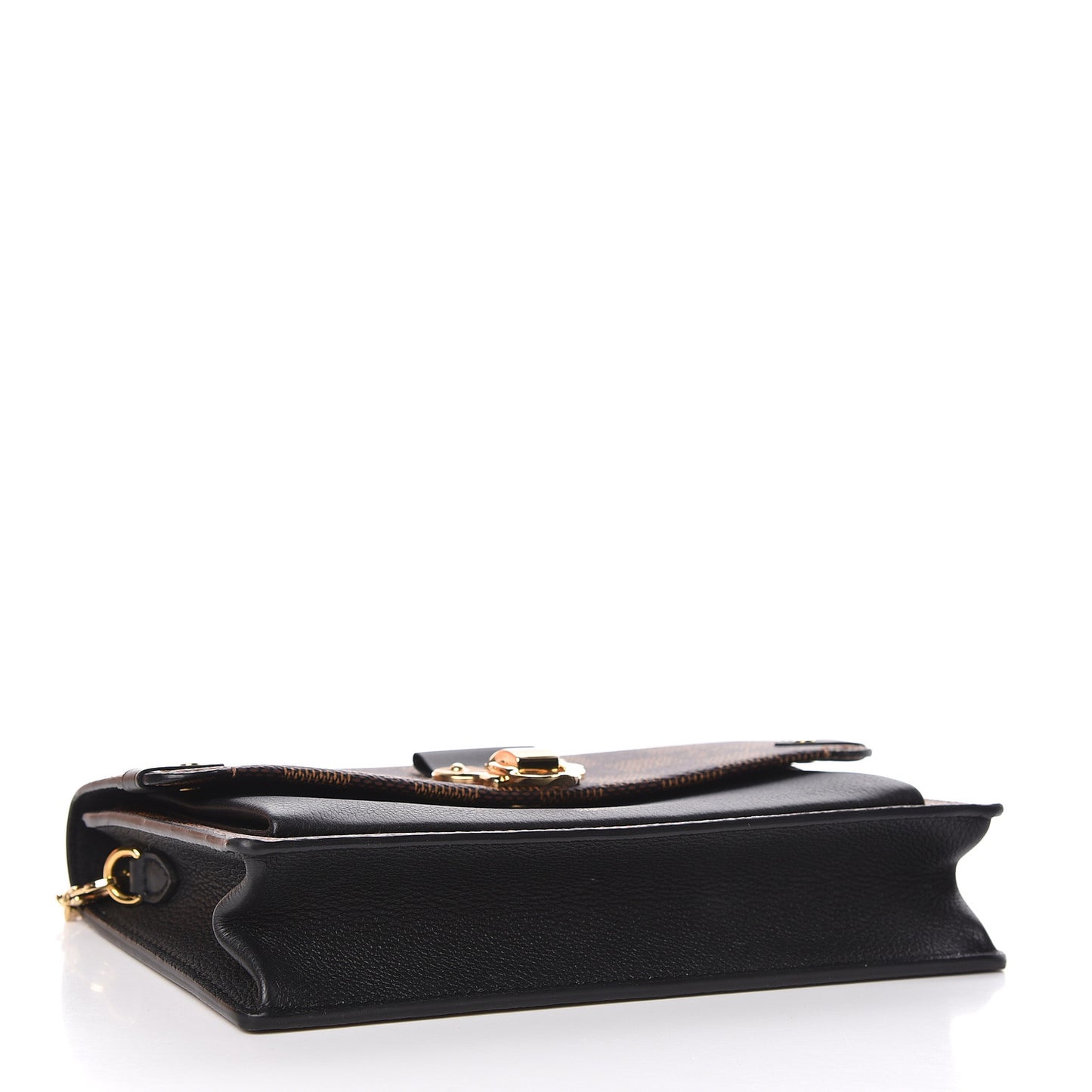 Damier Ebene Vavin Chain Wallet Black
