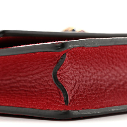 Gucci GG Supreme Monogram Web Queen Margaret Chain Wallet Red 8 of 14