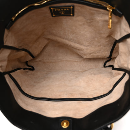 Prada Soft Calf Shopping Tote Black 5 of 15