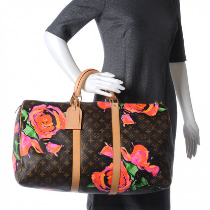Louis Vuitton Monogram Roses Keepall 50 2 of 7