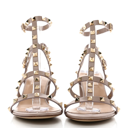 Valentino Garavani Calfskin Rockstud 60mm City Sandals 38 Poudre 2 of 11