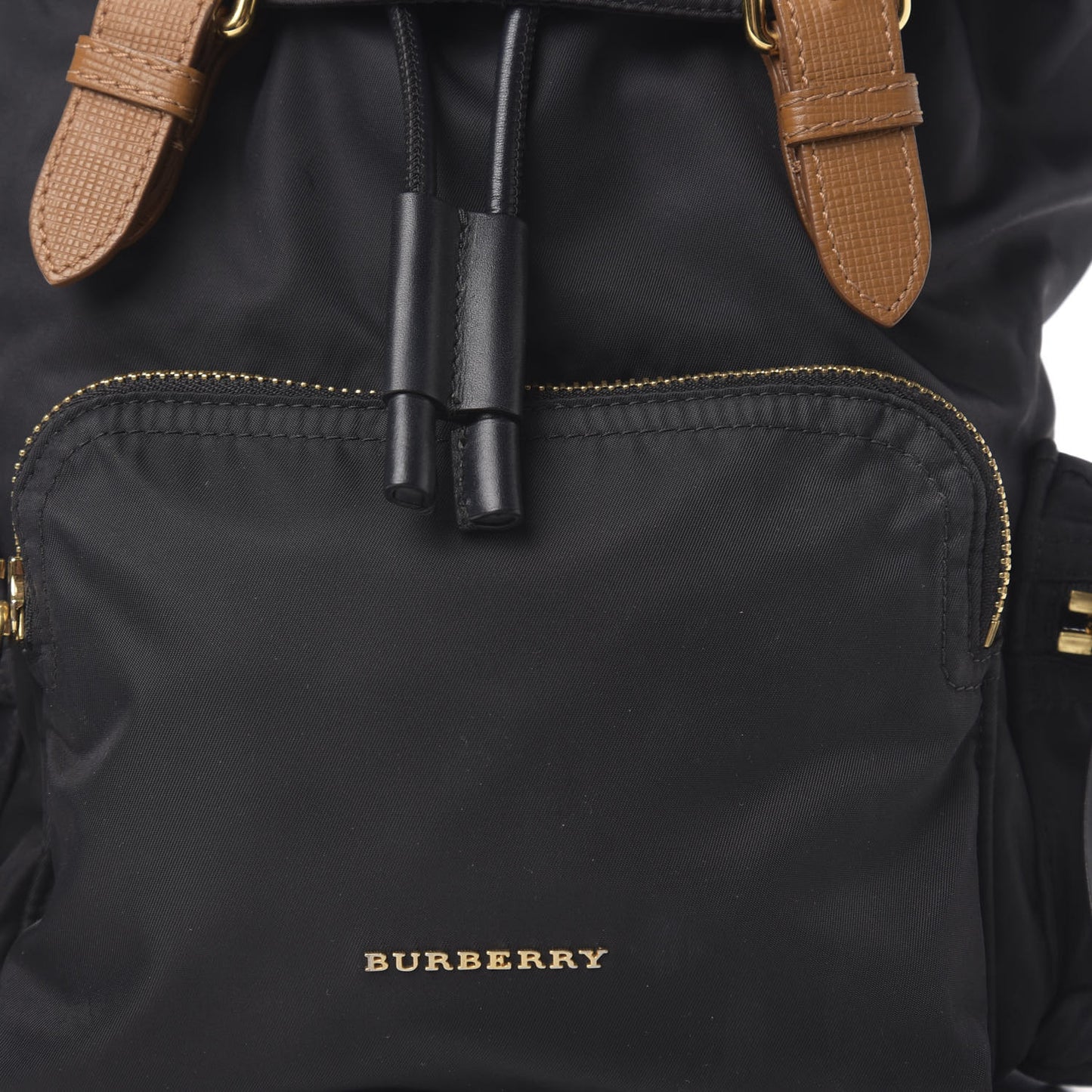 Nylon Medium Rucksack Backpack Black