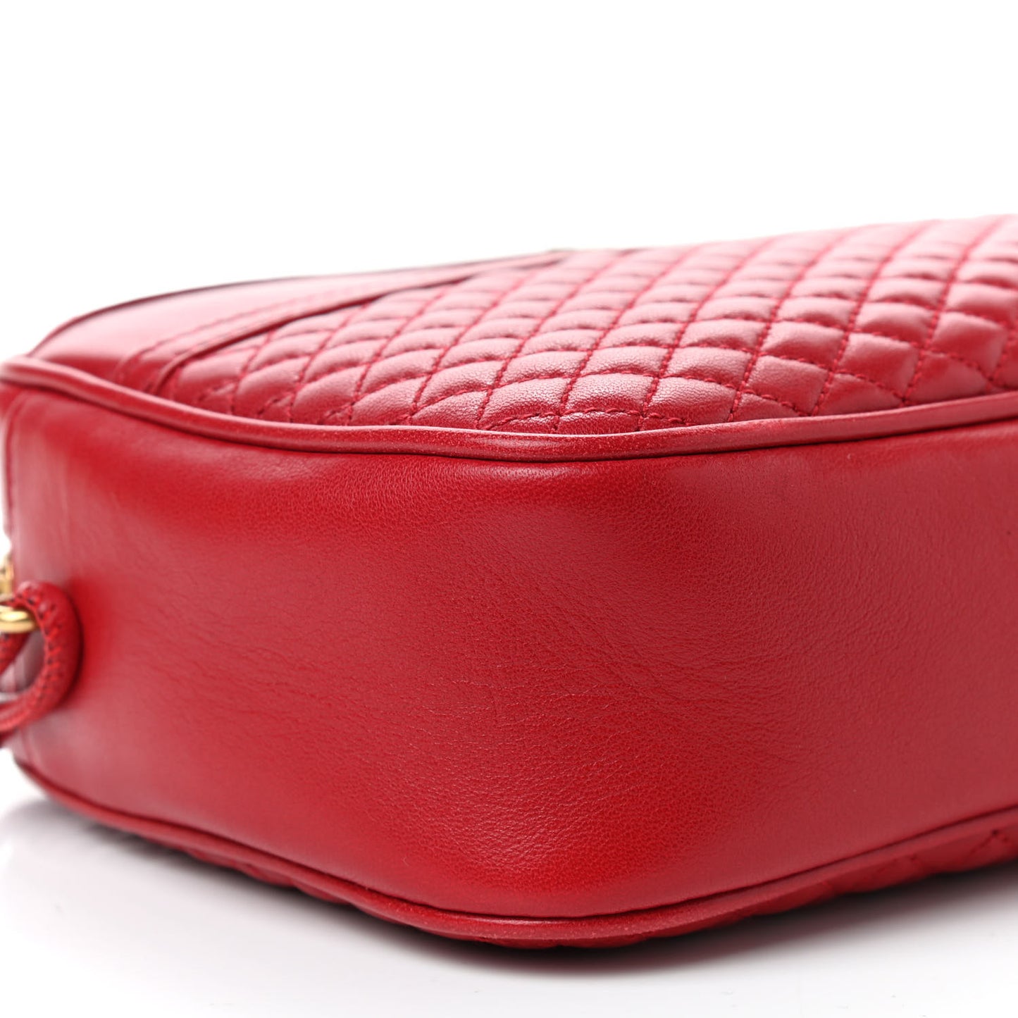 Lambskin Quilted Monogram Victoire Camera Bag Rouge Eros