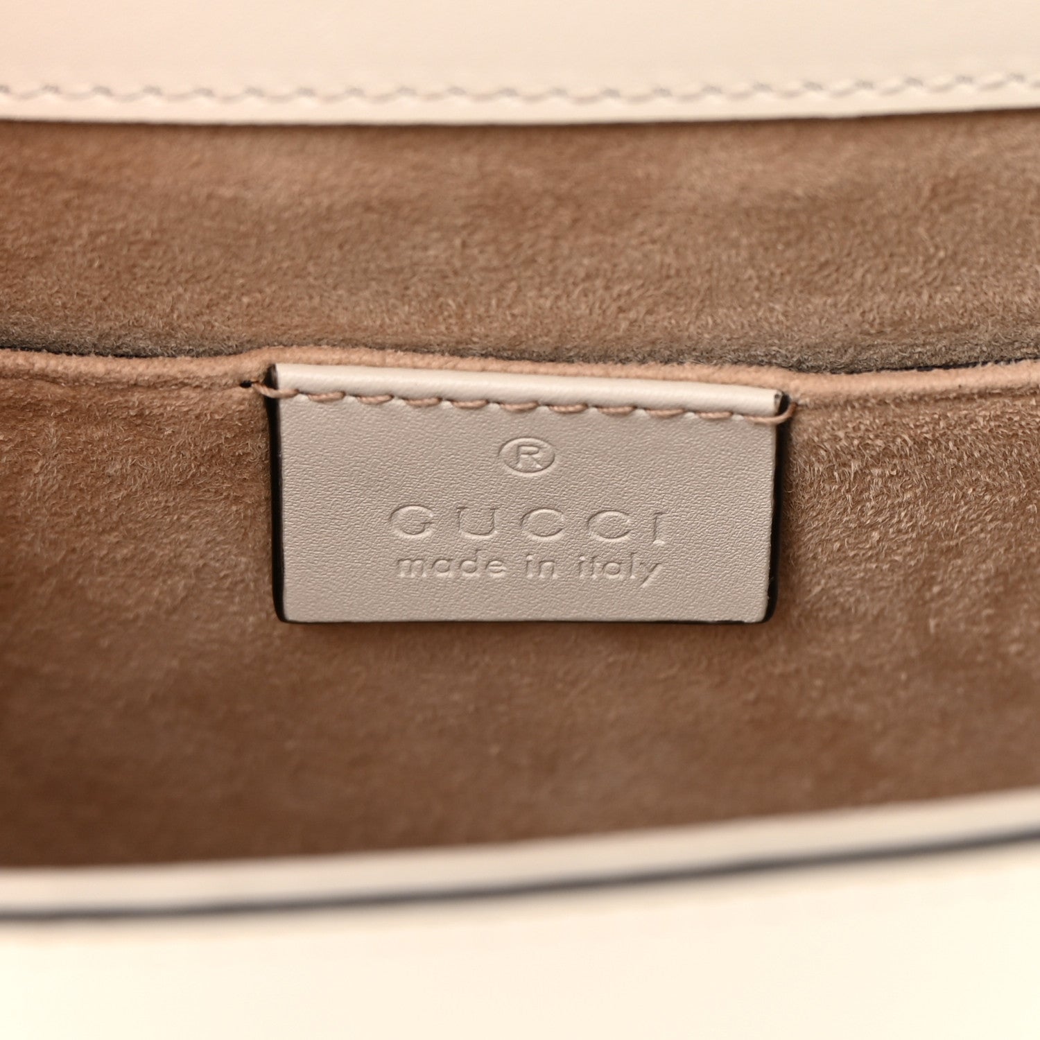 Gucci Calfskin Mini Sylvie Top Handle Bag White 6 of 15