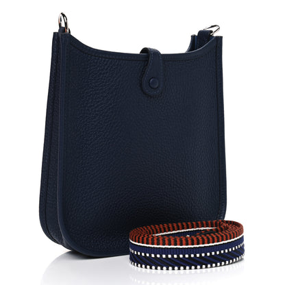 Hermes Taurillon Clemence Amazone Evelyne TPM Bleu Nuit 2 of 4