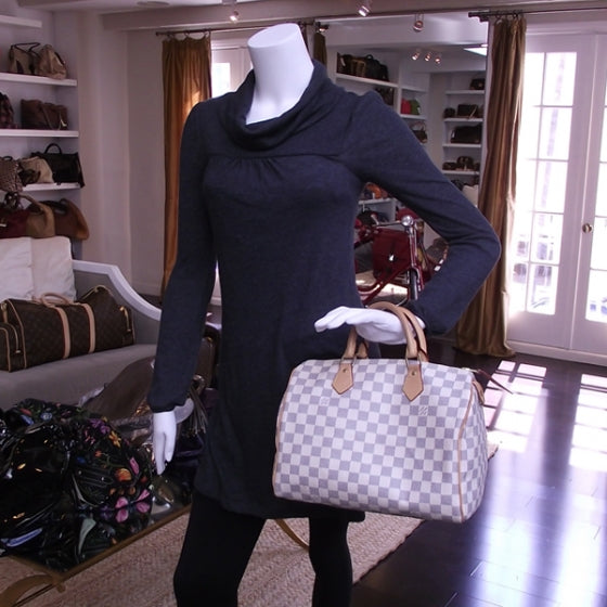 Louis Vuitton Damier Azur Speedy 30 2 of 9