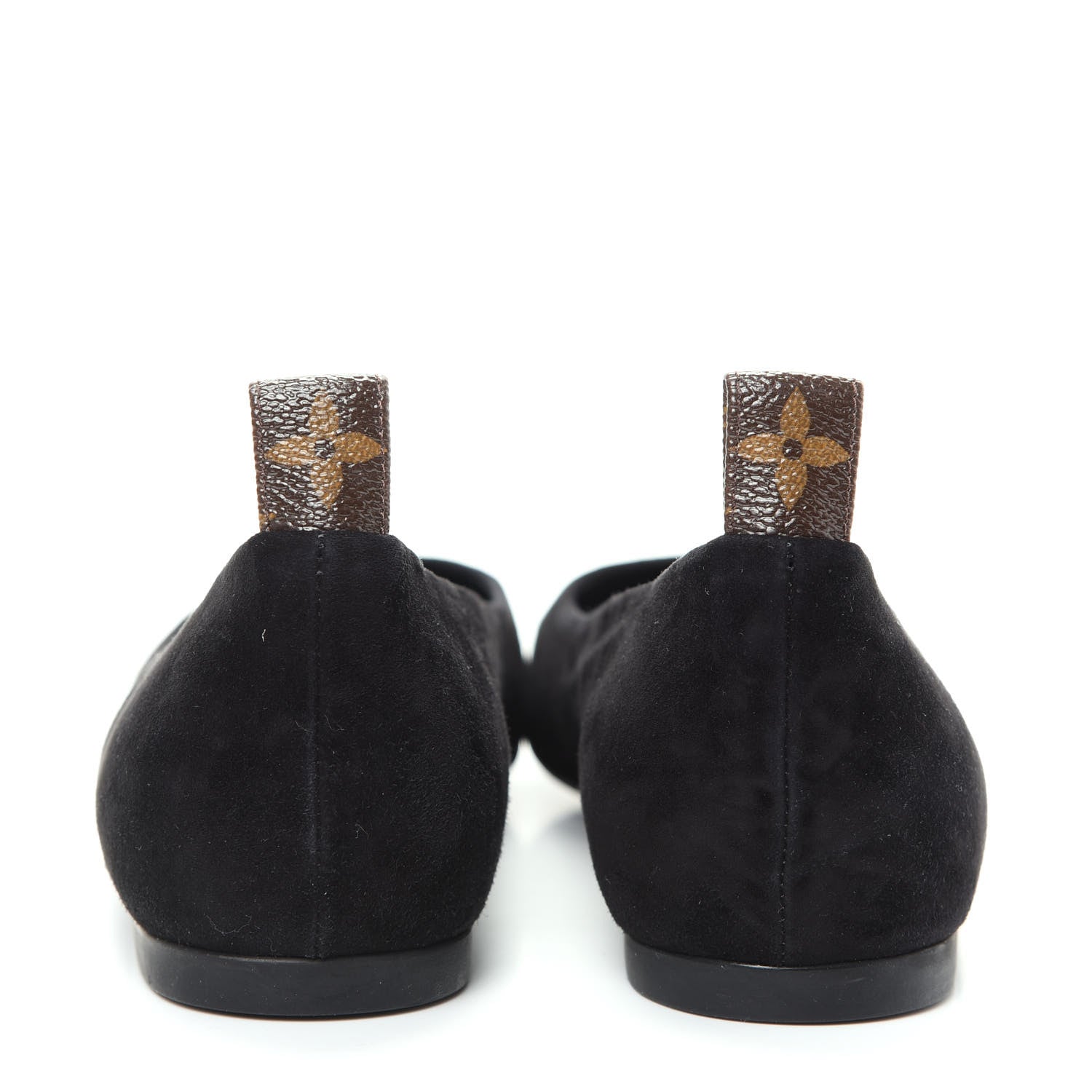 Louis Vuitton Suede Monogram Uniformes Ballet Flats 39 Black 7 of 10