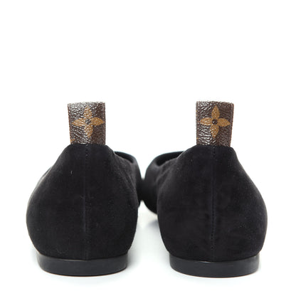 Louis Vuitton Suede Monogram Uniformes Ballet Flats 39 Black 7 of 10