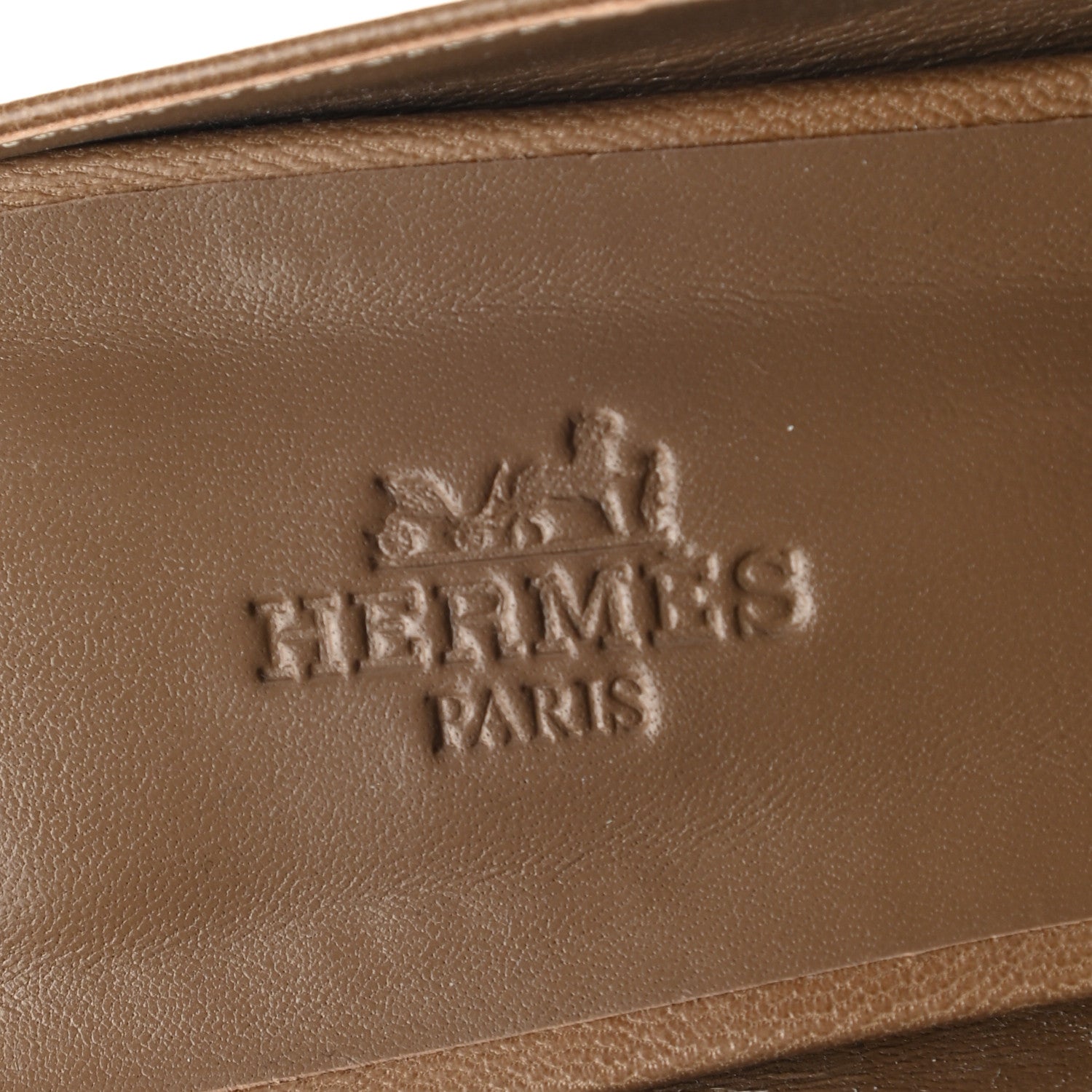 Hermes Goatskin Rivoli Mules 37.5 Havane 7 of 9