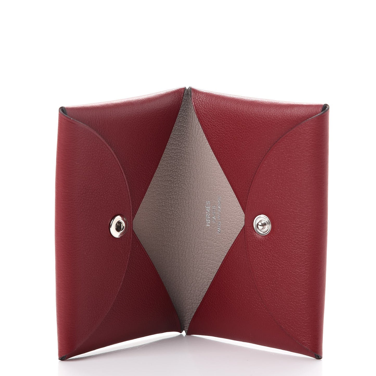 Evercolor Verso Calvi Card Case Rouge Grenat Glycine