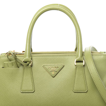 Prada Saffiano Lux Mini Galleria Double Zip Tote Prato 10 of 12