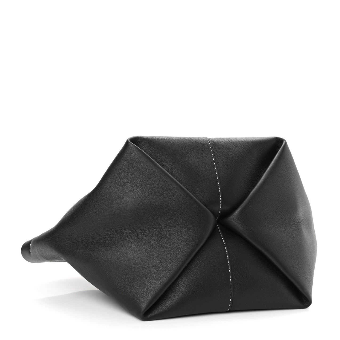 Calfskin Mini Tulipano Bag Black White