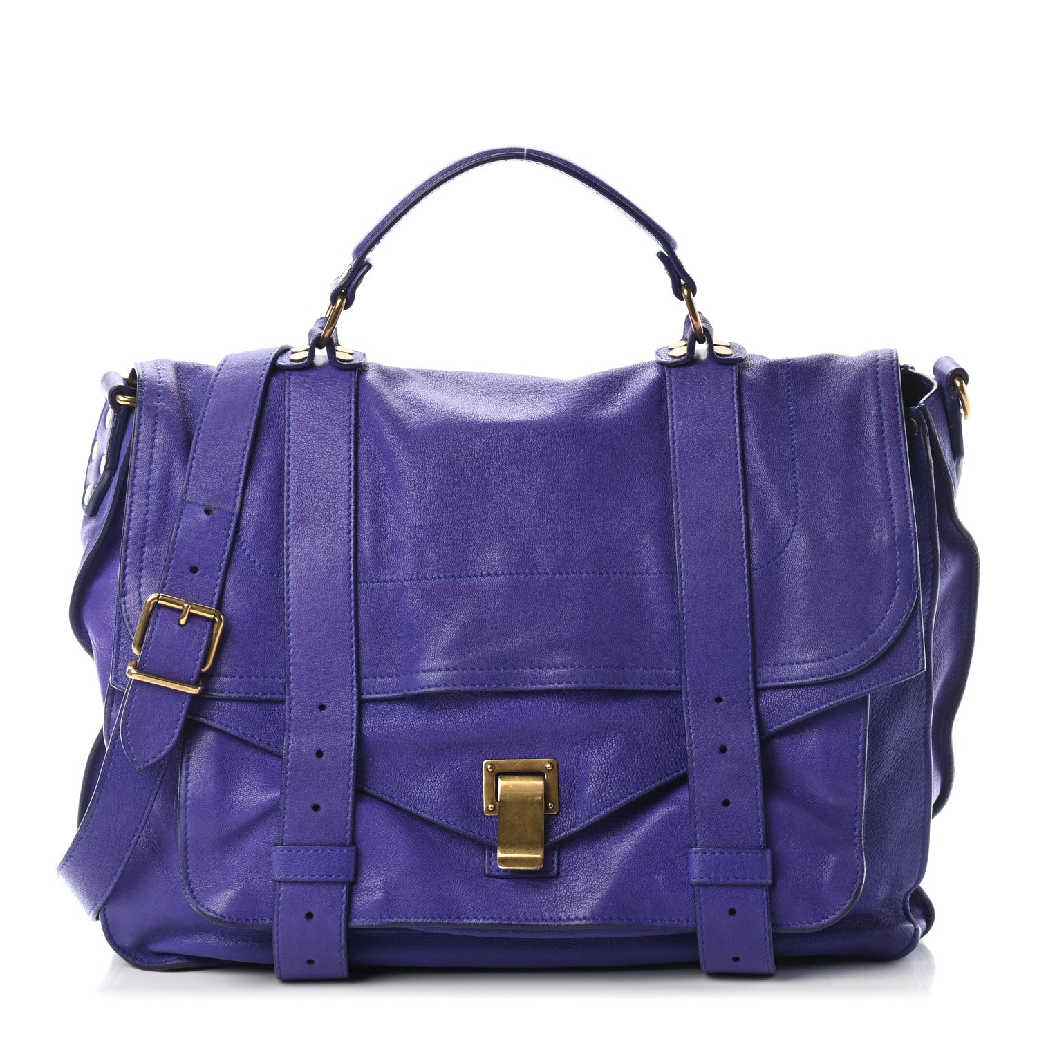 Proenza Schouler Lambskin Medium PS1 Satchel Ultramarine 1 of 7