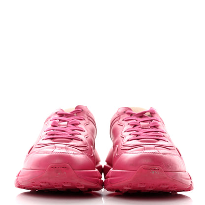 Gucci Calfskin Logo Womens Rhyton Sneakers 38 Box Pink 2 of 10
