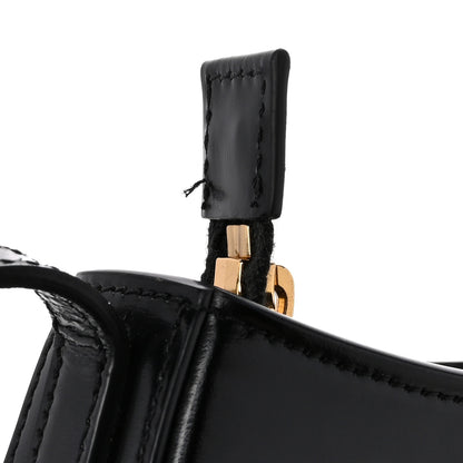 Celine Shiny Calfskin Medium Tilly Triomphe Shoulder Bag Black 6 of 10