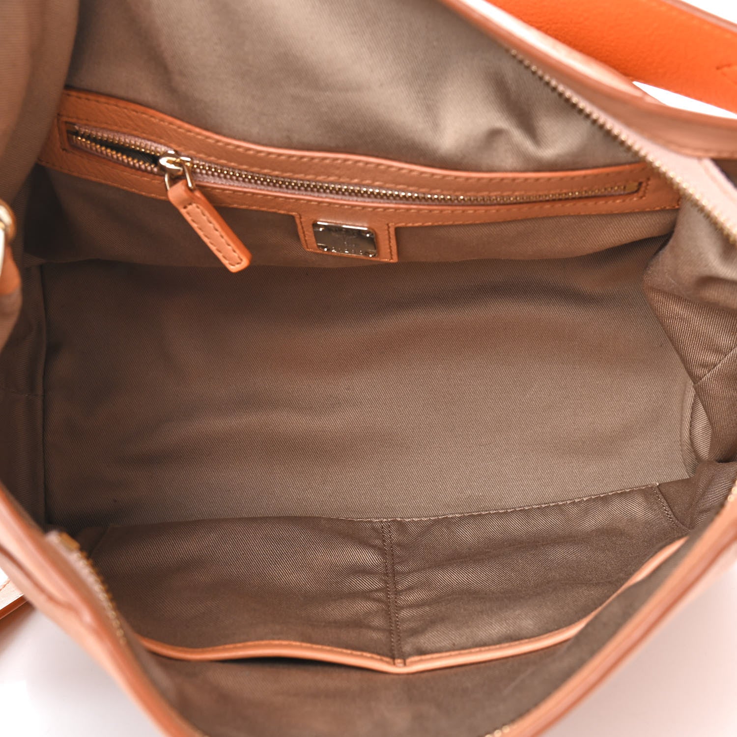 MCM Calfskin Ottomar Monogram Medium Klara Hobo Sandstone 4 of 9