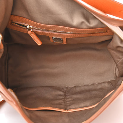 MCM Calfskin Ottomar Monogram Medium Klara Hobo Sandstone 4 of 9