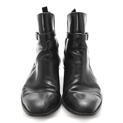 Saint Laurent Calfskin Mens Wyatt Chelsea Boots 42 Black 3 of 9