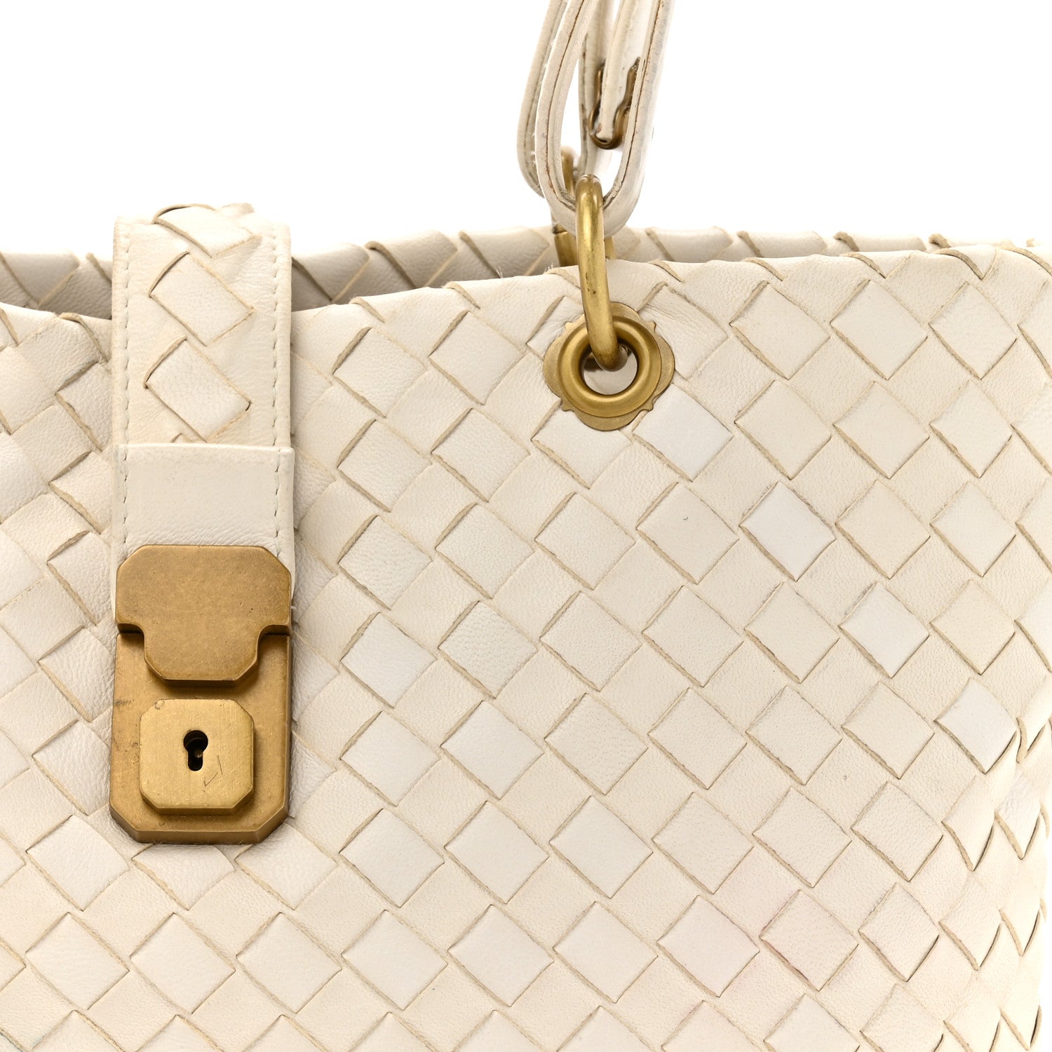 Bottega Veneta Nappa Intrecciato Small Capri Tote White 9 of 15