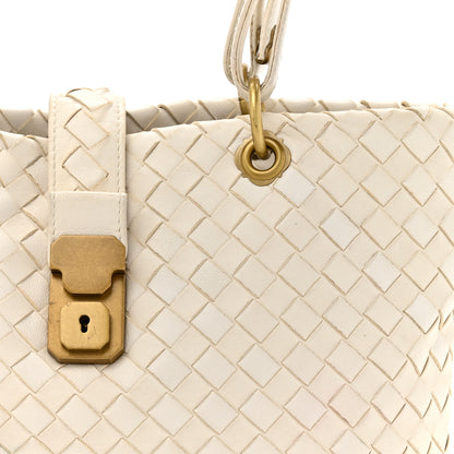 Bottega Veneta Nappa Intrecciato Small Capri Tote White 9 of 15
