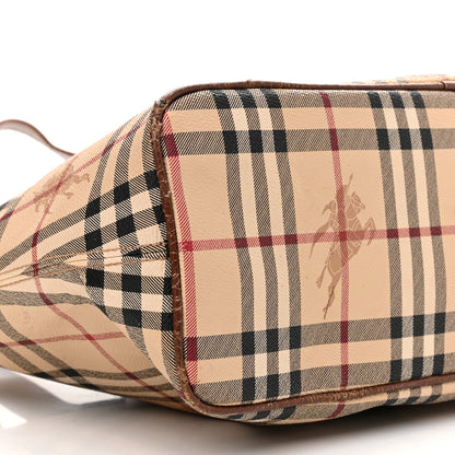Burberry Haymarket Check Tote Brown 9 of 19