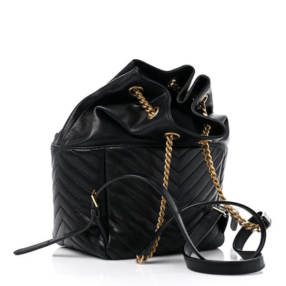 Saint Laurent Lambskin Matelasse Monogram Joe Backpack Black 3 of 12