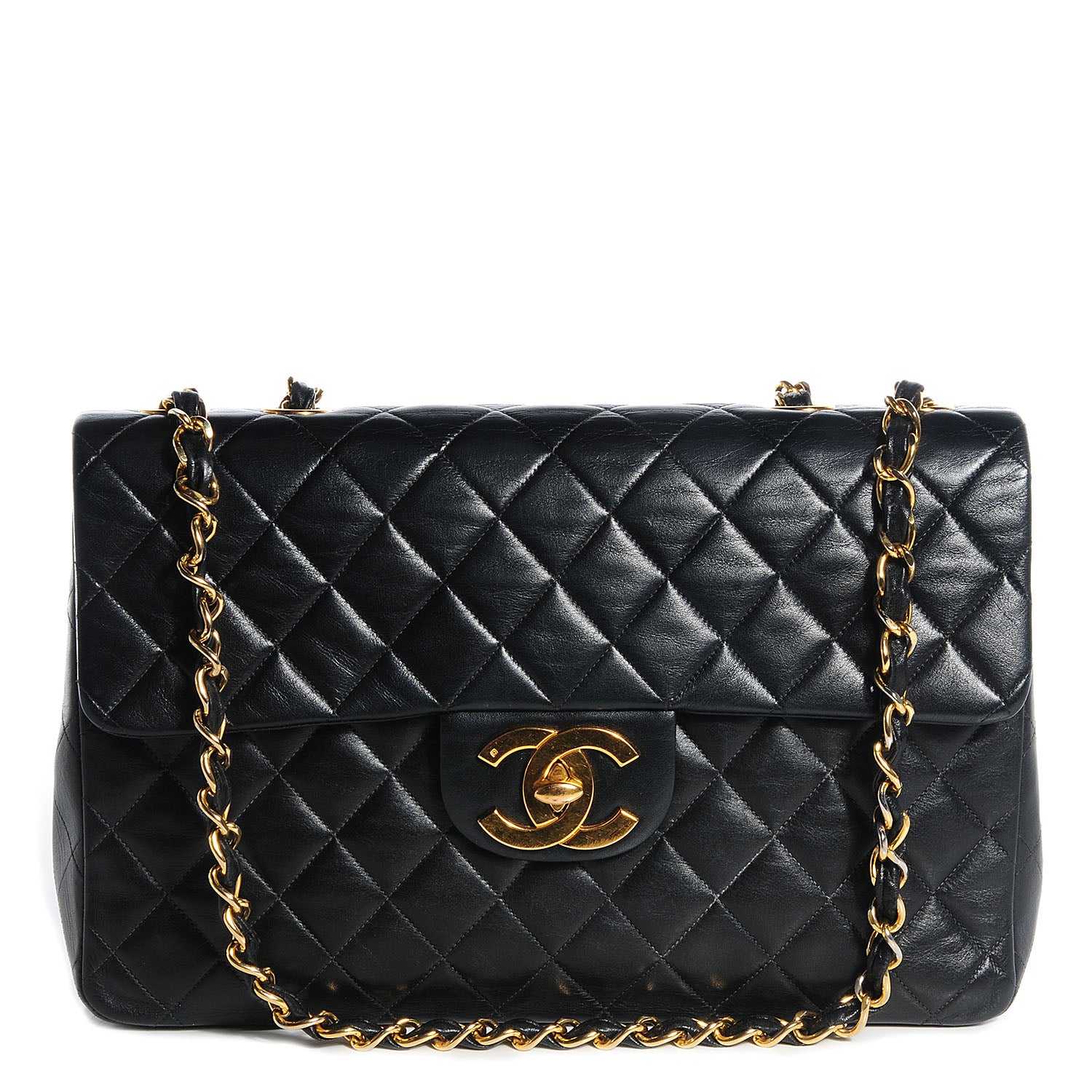 Chanel Lambskin XL Jumbo Flap Black 1 of 10