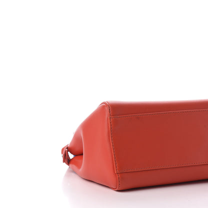 Fendi Nappa Colorblock Mini Peekaboo Iconic Satchel Papavero Bubblegum Blue Royal 9 of 11